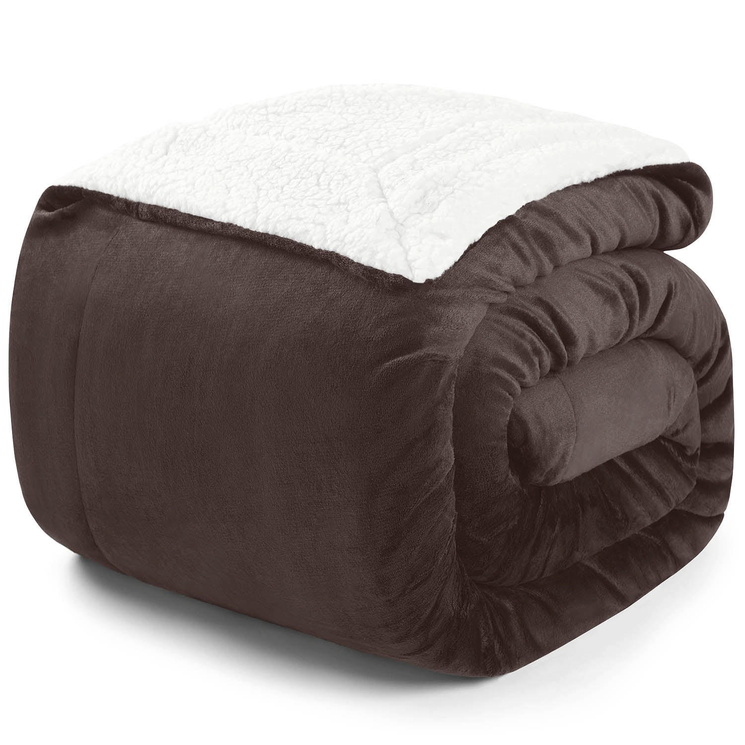 KUSCHELDECKE Sherpa 150/200 cm, Dunkelbraun - Dunkelbraun, Textil (200/150cm) - Blumtal