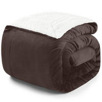 KUSCHELDECKE Sherpa 150/200 cm, Dunkelbraun - Dunkelbraun, Textil (200/150cm) - Blumtal