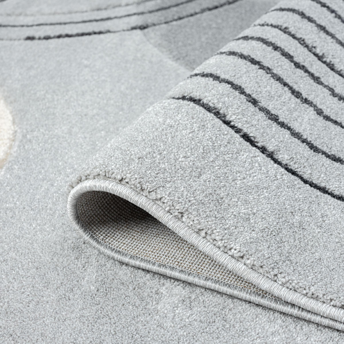 KURZFLOR-TEPPICH Bonito 7157 Grau 140x200 cm - Grau, Textil (140/200cm) - carpet city