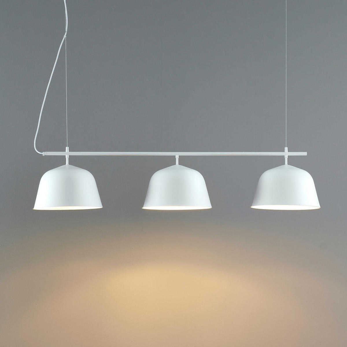 HÄNGELEUCHTE Oviedo, Weiß, 126cm - Weiß, Metall (126/126/25cm) - KOSILUM