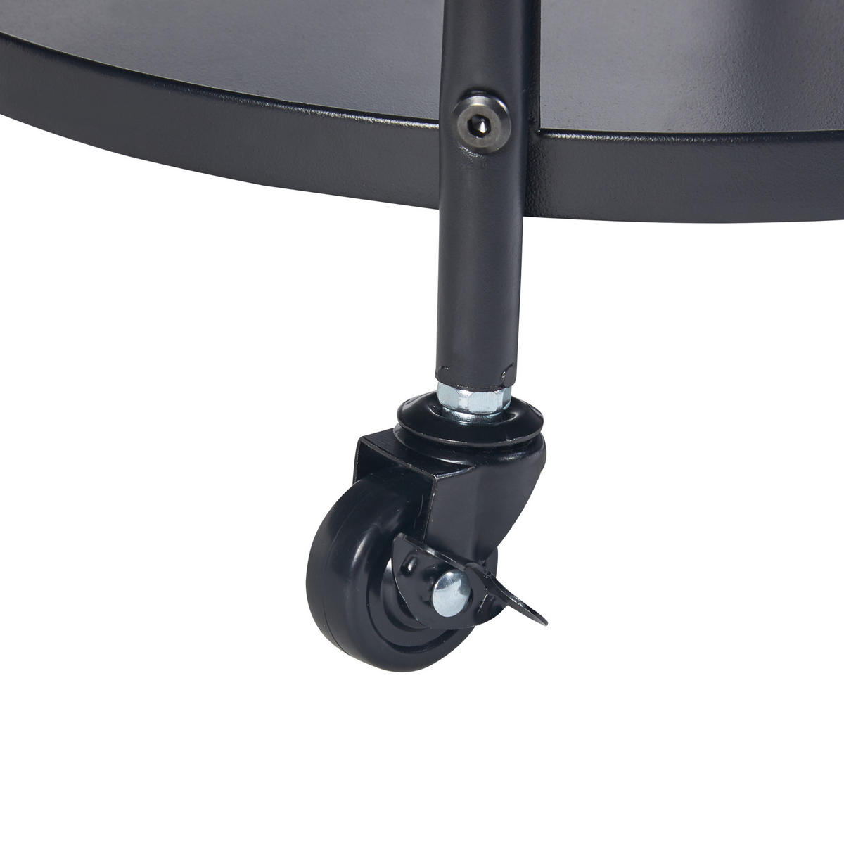 SERVIERWAGEN Munkedal - Schwarz, Metall (45/75/45cm) - [en.casa]