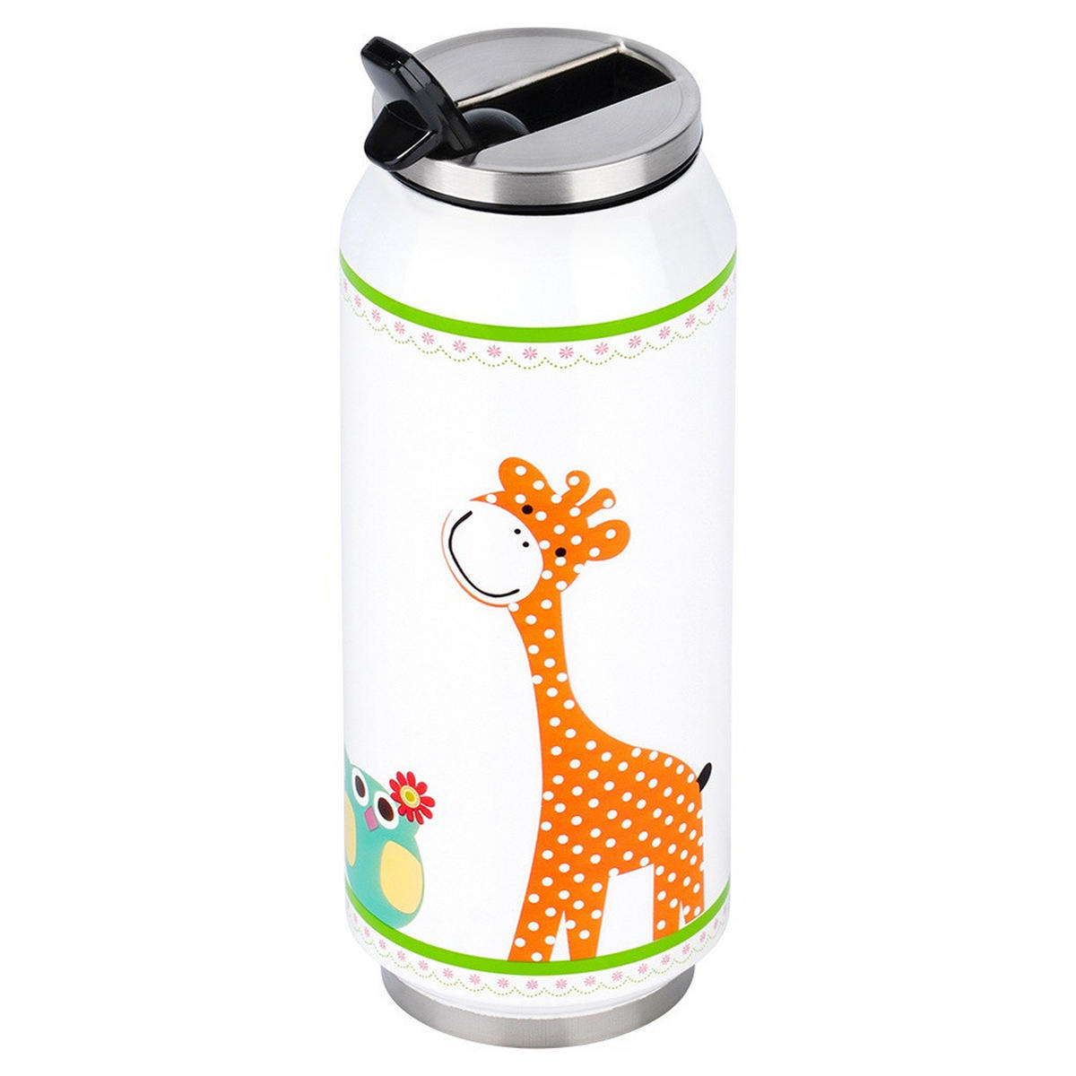 THERMOBECHER Dose Giraffe 400 ml Mehrfarbig - Multicolor, Metall (0.4L) - Orion 
