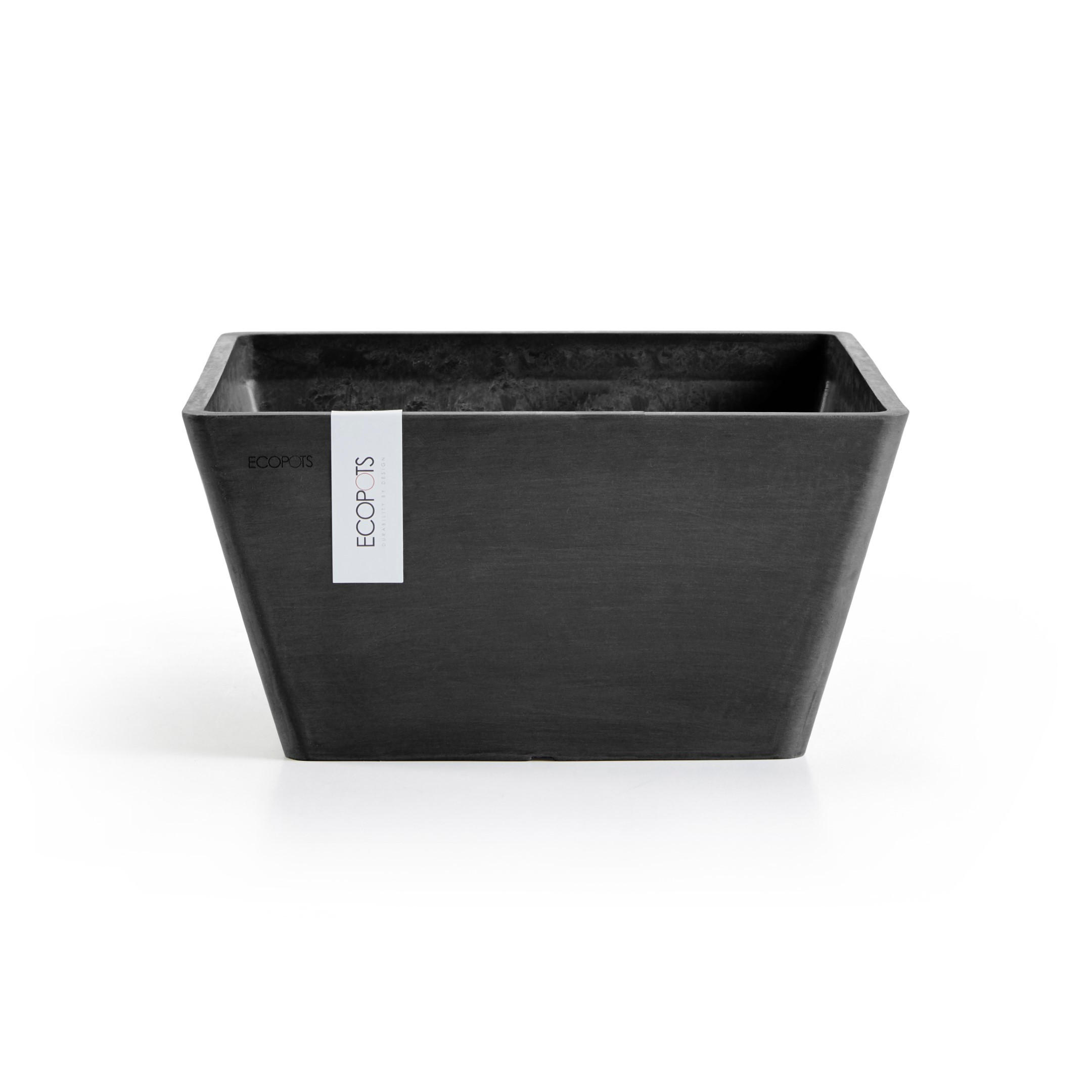 Ecopots Blumentopf Dunkelgrau 13 cm