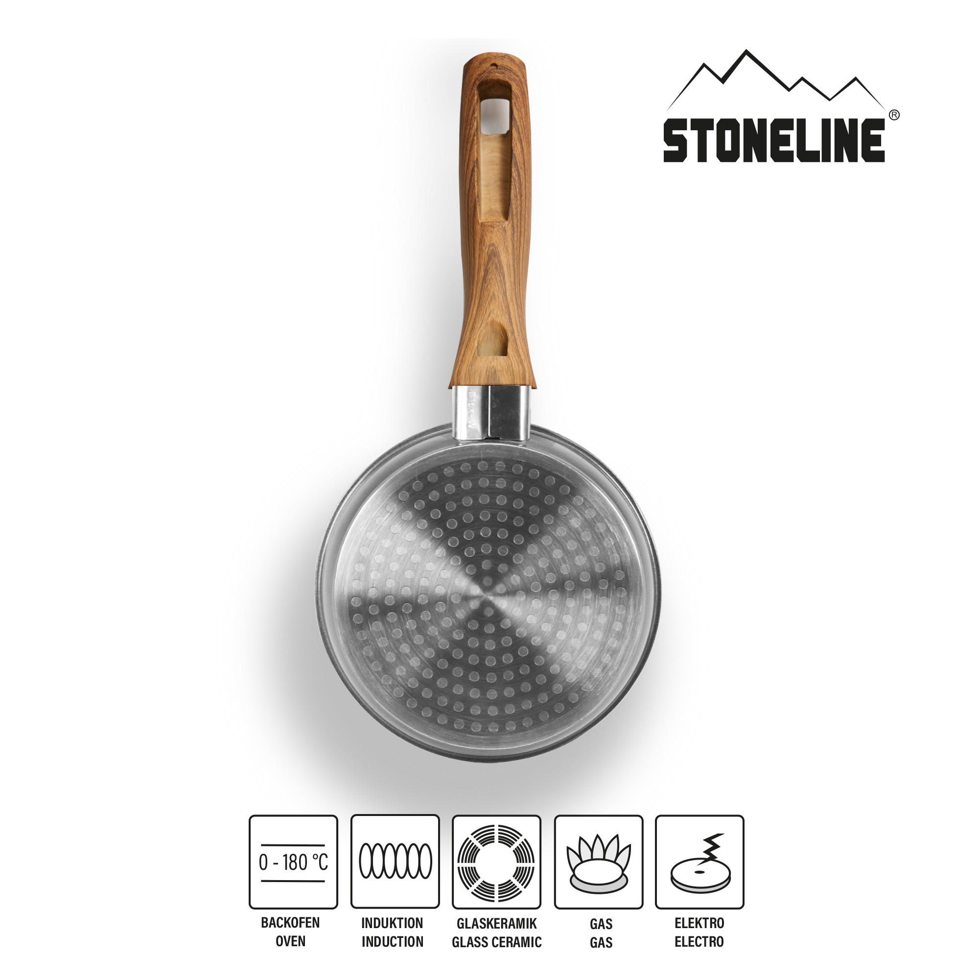 BRATPFANNE - Grau, Metall (14cm) - Stoneline