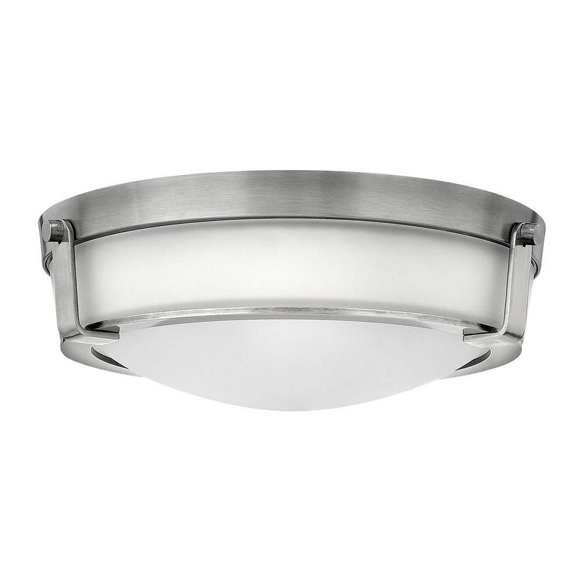 DECKENLEUCHTE HATHAWAY Stahl Silber - Silberfarben, Glas (40.5/40.5/13.1cm) - Elstead Lightning
