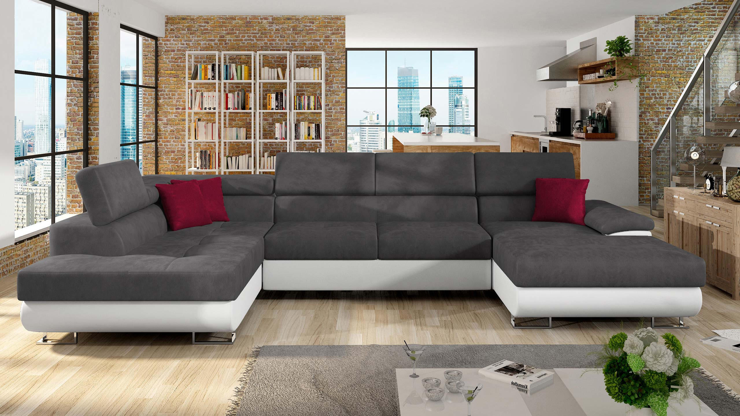 WOHNLANDSCHAFT Cotere Bis, Seite: Links - Multicolor, Holz (345/91/202cm) - MIRJAN24