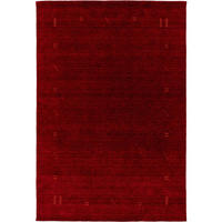 WOLLTEPPICH Jamal Rot 120x170 cm - Rot, Textil (120/1cm) - KUNSTLOFT