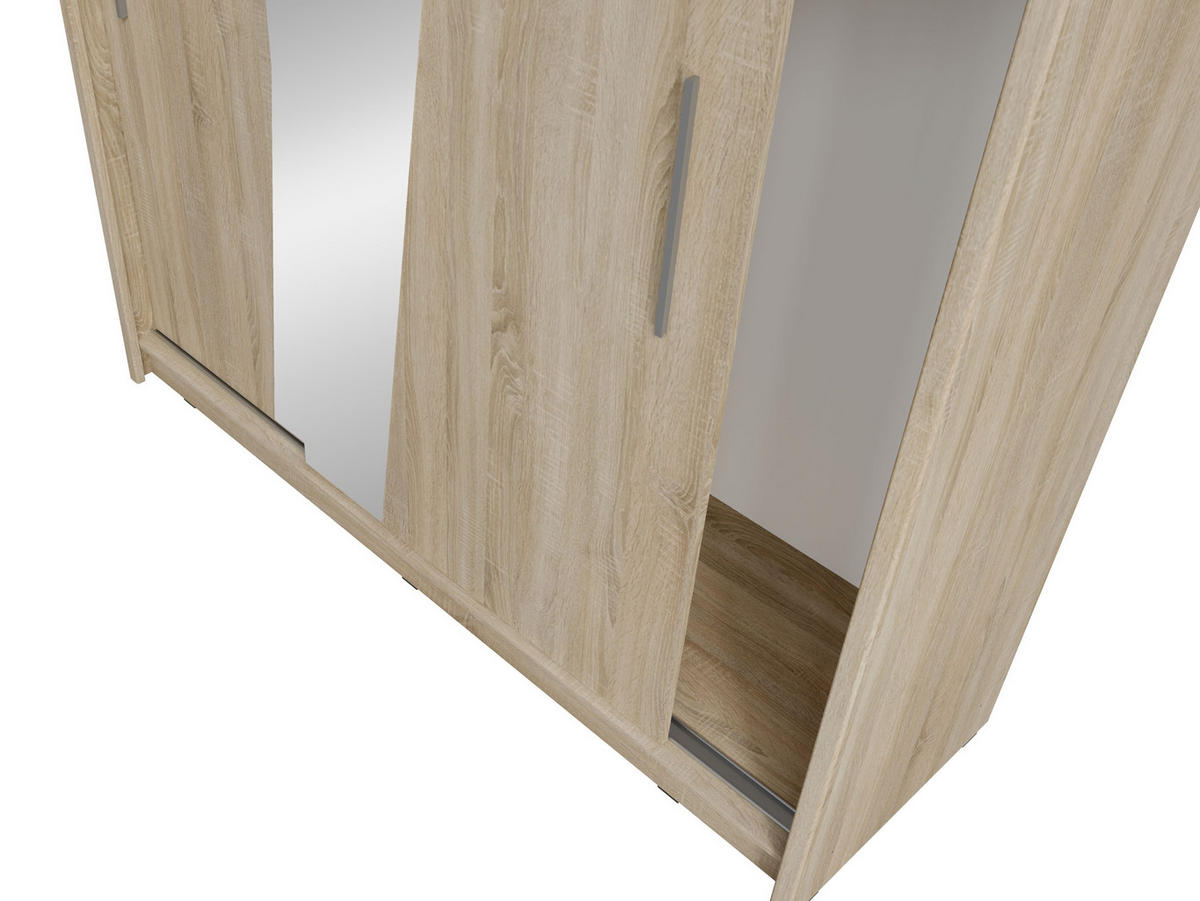 KLEIDERSCHRANK Eiche Sonoma 204/215/62 - Sonoma Eiche, Holzwerkstoff (204/215/62cm) - RAUMHIRSCH FURNITURE