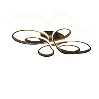 LED-DECKENLEUCHTE Fields II 40/26.5/3.5cm - Schwarz, Metall (40/26.5/3.5cm) - Nettlife