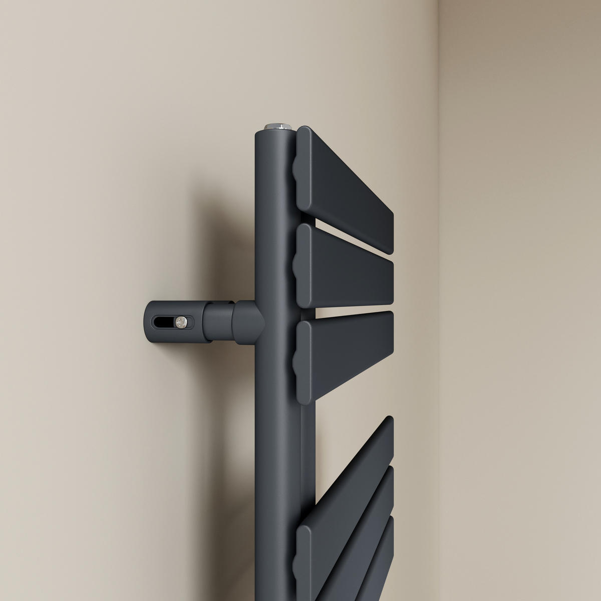 ELRADIATOR med Wi-Fi-termostat, antracit, 76,2/50 cm - Antracit, Metall (50/76.2/5.9cm) - EMKE