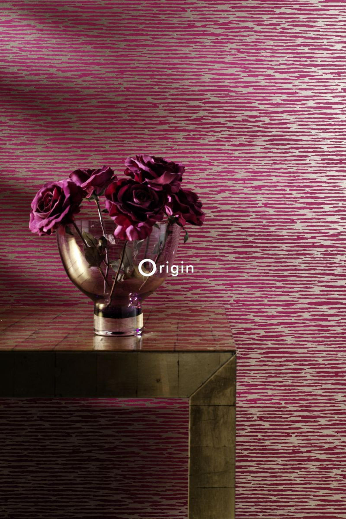 TAPETE Tarnmuster 52 cm x 10.05 m - Rot, Papier (52/1000cm) - Origin Wallcoverings