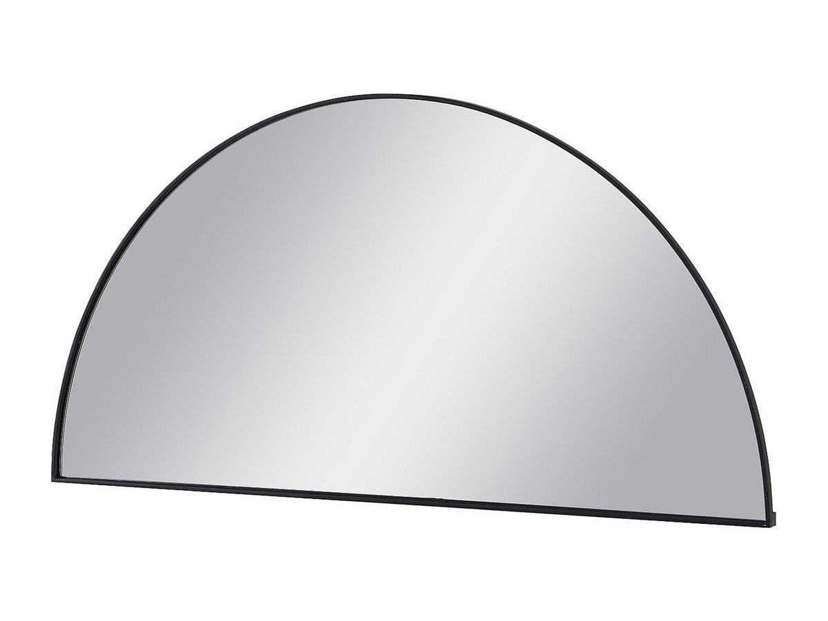 SPIEGEL halbrund Design - 50 x 100 cm - Schwarz - GAVRA - Schwarz, Metall (50/100/1cm) - Vente-Unique