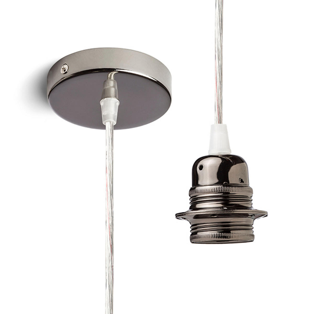 PENDELLEUCHTE ELISA transparent 15 W - Transparent, Metall (10/10/2cm) - Rendl