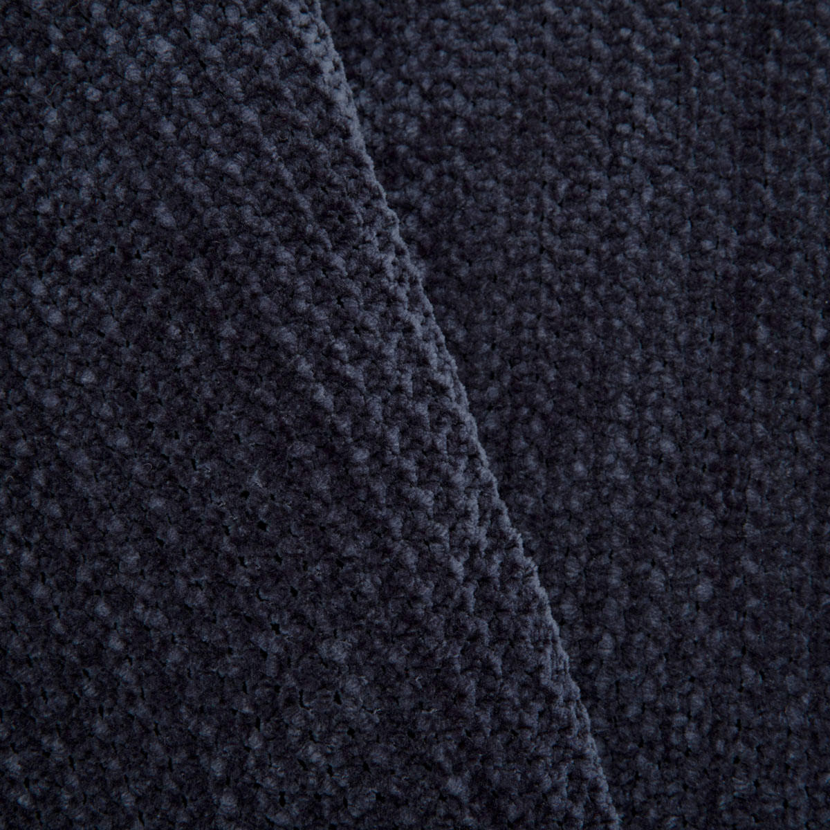 DECKE Chenille dunkelblau 130/170 cm - Dunkelblau, Textil (130/170cm) - Homla