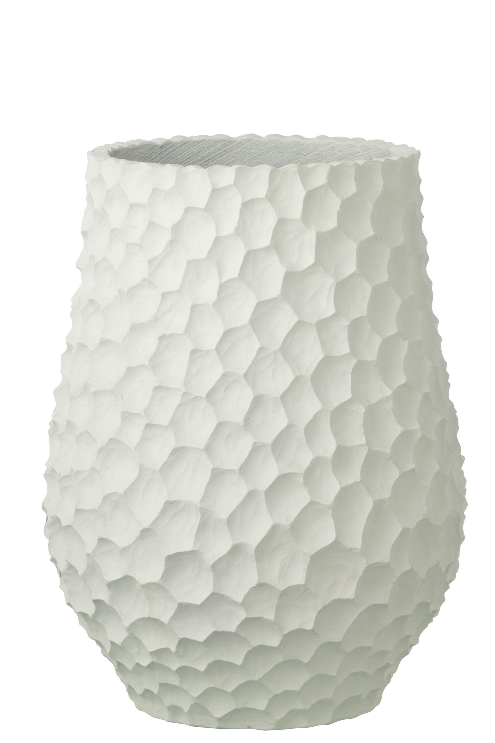 BLUMENTOPF KERBEN + AUßENBEREICH SAND Weiß - Weiß, Stein (36.5/48cm) - J-Line