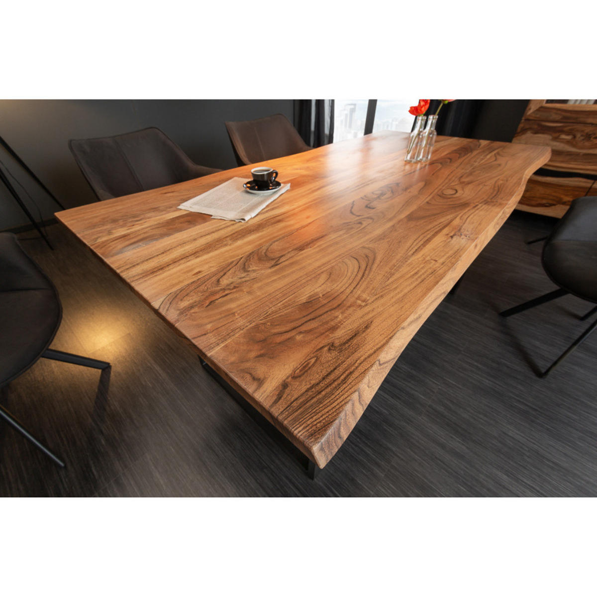 ESSTISCH MAMMUT Akazie 180cm - Braun, Holz (90/180/77cm) - riess-ambiente