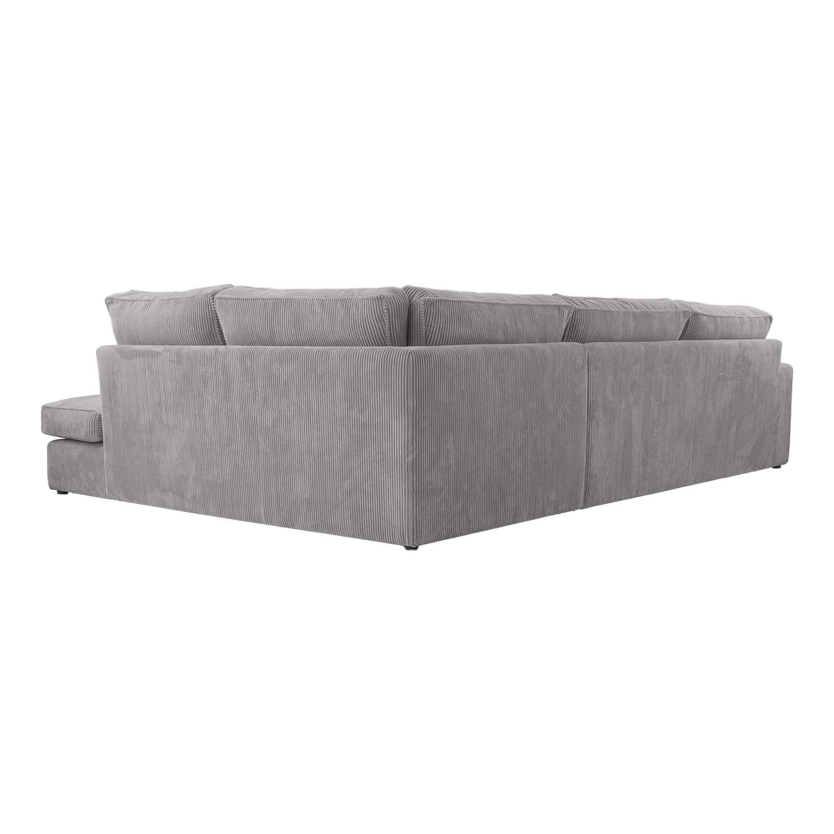 ECKSOFA CAMBO MINI Ohne Schlaffunktion, Hellgrau - Hellgrau, Textil (280/224cm) - Fedve