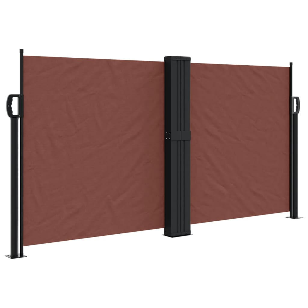 SEITENMARKISE Ausziehbar Braun 120x1000 cm - Braun, Metall (1000/120cm) - furnicato