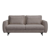 SOFA Rane Beige mit Schlaffunktion - Beige/Schwarz, Textil/Metall (236/90/102cm) - Selsey