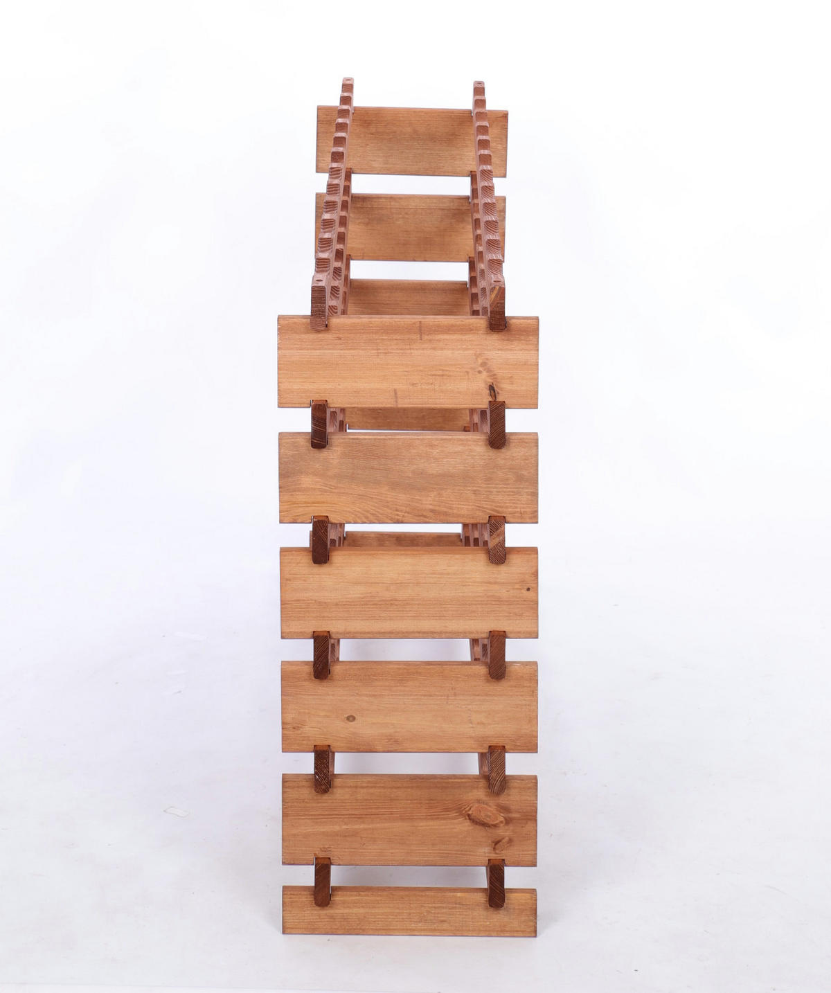 WEINREGAL VINOTECA FLEX PRO HxBxT 79x123x28cm 72 Flaschen auf 6 Ebenen Braun geölt - Braun, Holz (123/79/28cm) - PROREGAL