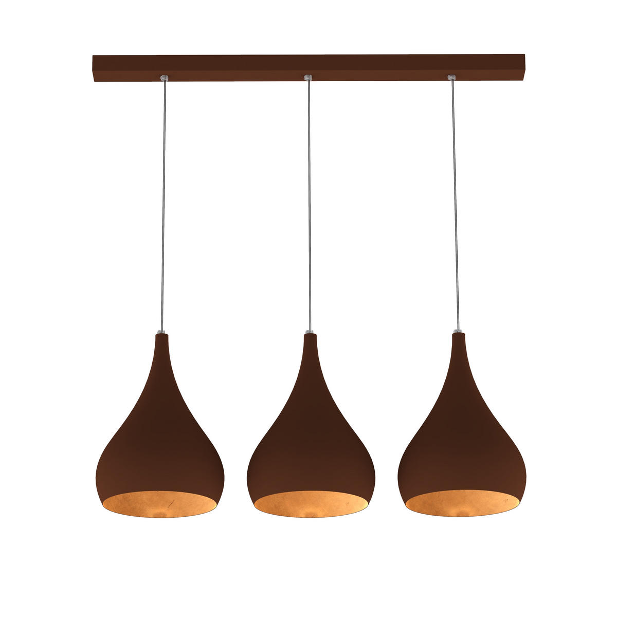 HÄNGELEUCHTE - Goldfarben, Metall (55/25/55cm) - Lumicom