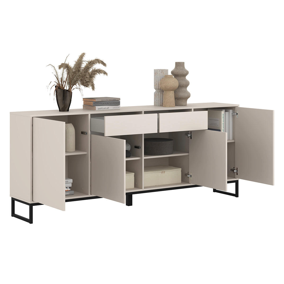 SIDEBOARD Loa Kašmír - kašmírová, kompozitní dřevo (208.5/83.5/36.5cm) - Petits-meubles