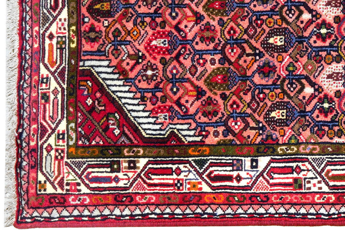 TEPPICH Assadabad Rot 203/80 cm Schurwolle - Rot, Textil (80/203cm) - Looma