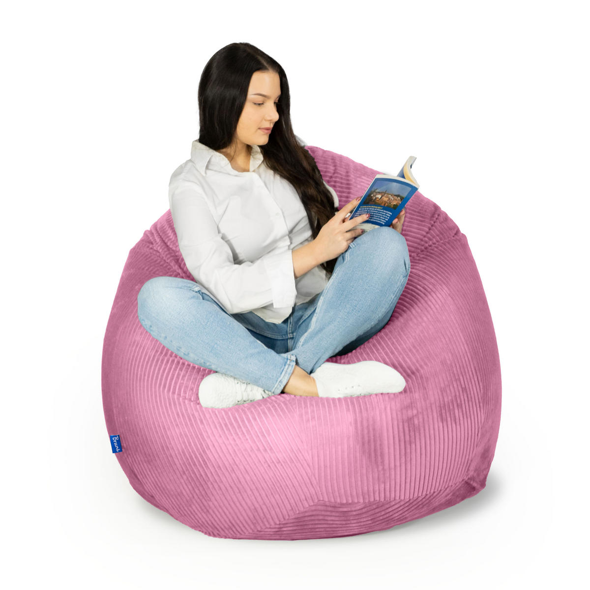 KINDERSITZSACK Classico Cord S rosa - Rosa, Textil (70/60/70cm) - Bruni