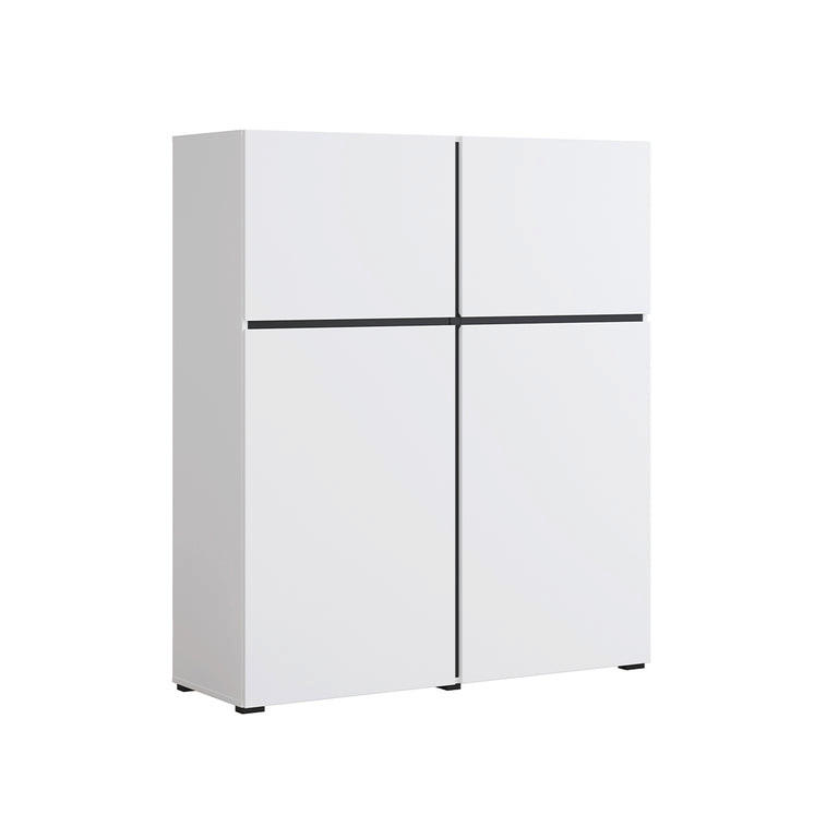 SIDEBOARD Lilia Weiß - Weiß, Holzwerkstoff (119/139/40cm) - Petits-meubles