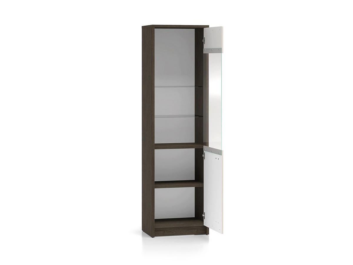 VITRINE – 55 cm – Avante – Kaschmir / Eichefarben - Kaschmir/Eichefarben, Holzwerkstoff (55/195/40cm) - hi-markt