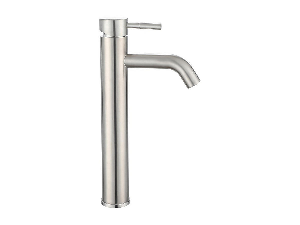 WASCHTISCHARMATUR - 16.5 cm x 4.9 cm - metall - silberfarben Salavan - Silberfarben, Metall (16.5/30.6/4.9cm) - Vente-Unique