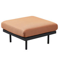 OUTDOOR-HOCKER - Rosa, Textil/Metall (77/44/77cm) - home24