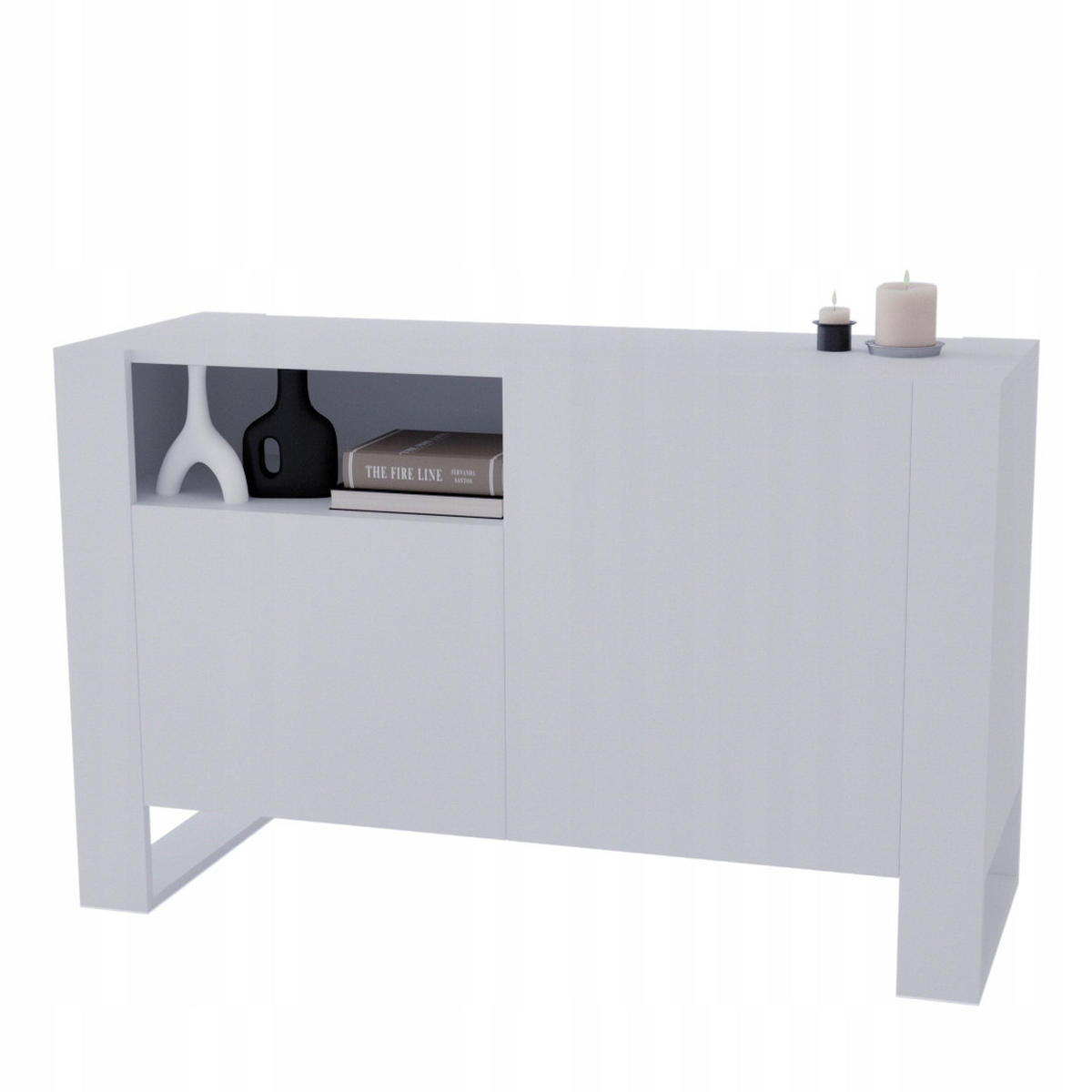 KOMMODE Karo 120/75/43.6 - Weiß, Holzwerkstoff (120/75/43.6cm) - RAUMHIRSCH FURNITURE