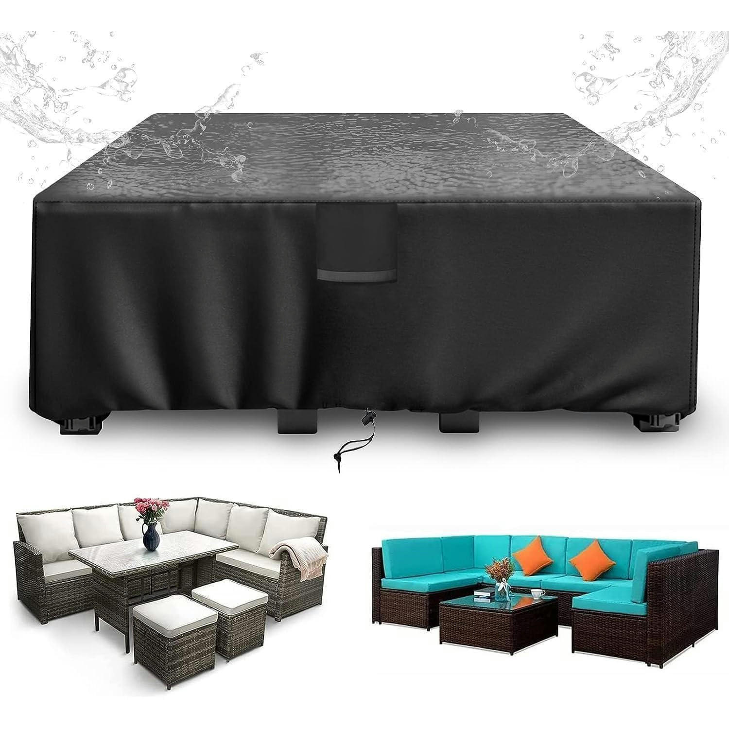 GARTENMÖBEL-ABDECKHAUBE 420D Oxford 220 x 90 x 74 cm - Schwarz, Textil (74/185/122cm)