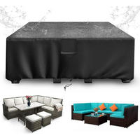 GARTENMÖBEL-ABDECKHAUBE 420D Oxford 220 x 90 x 74 cm - Schwarz, Textil (74/185/122cm)