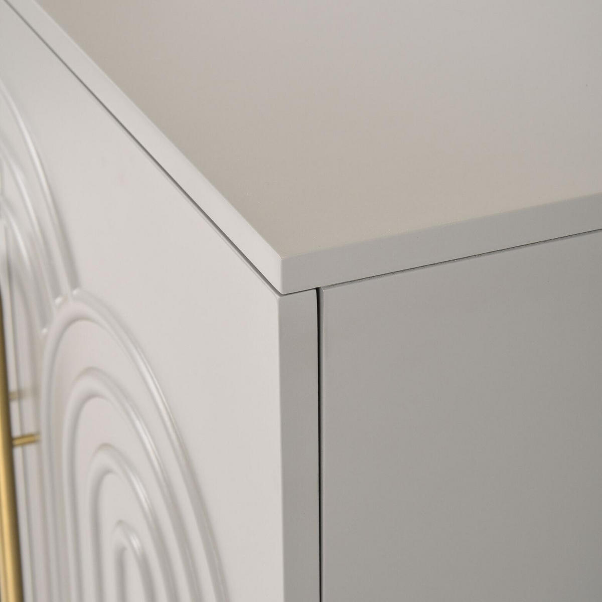 SIDEBOARD STILIG Hellgrau 180x40x88 cm - Hellgrau, Holzwerkstoff (180/88/40cm) - FURNLUX
