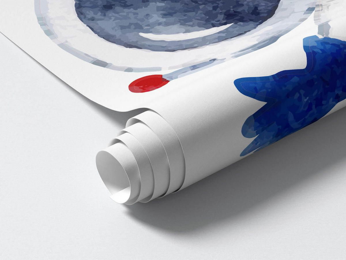 WANDAUFKLEBER 130x221cm - Pastellfarbener Raum - Multicolor, Kunststoff (130/221/0.1cm) - Wallfluent