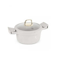 TOPF Weiß 30/20/10 cm BH7786 - Weiß, Metall (20cm) - Berlinger Haus