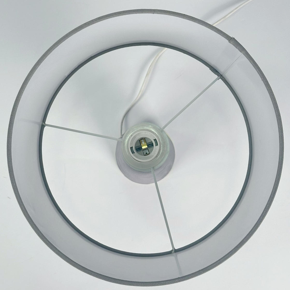 TISCHLAMPE - Multicolor, Textil/Metall (40/40/47cm) - Relaxdays