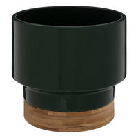 BLUMENTOPF Keramik 16 cm - Dunkelgrün, Keramik (15cm) - Atmosphera Createur d´interieur