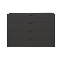 KOMMODE Erna 119x45x87 Anthrazit matt Lack - Anthrazit, Holzwerkstoff (119/87/45cm) - 58aufmkessel