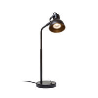 TISCHLEUCHTE ROSITA Schwarz 9 W - Schwarz, Metall (12/12/45cm) - Rendl