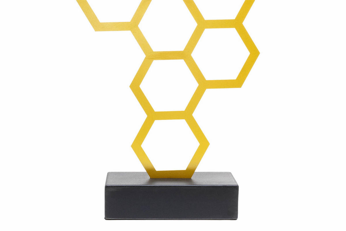 METALLSKULPTUR Gold 53/45 cm - Goldfarben, Metall (1.97/45/11cm) - KUNSTLOFT