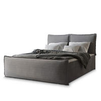BOXBETT MONTA 180x200 cm mit Matratze und Topper - Grau - Grau, Holz (180/200cm) - MASSENO