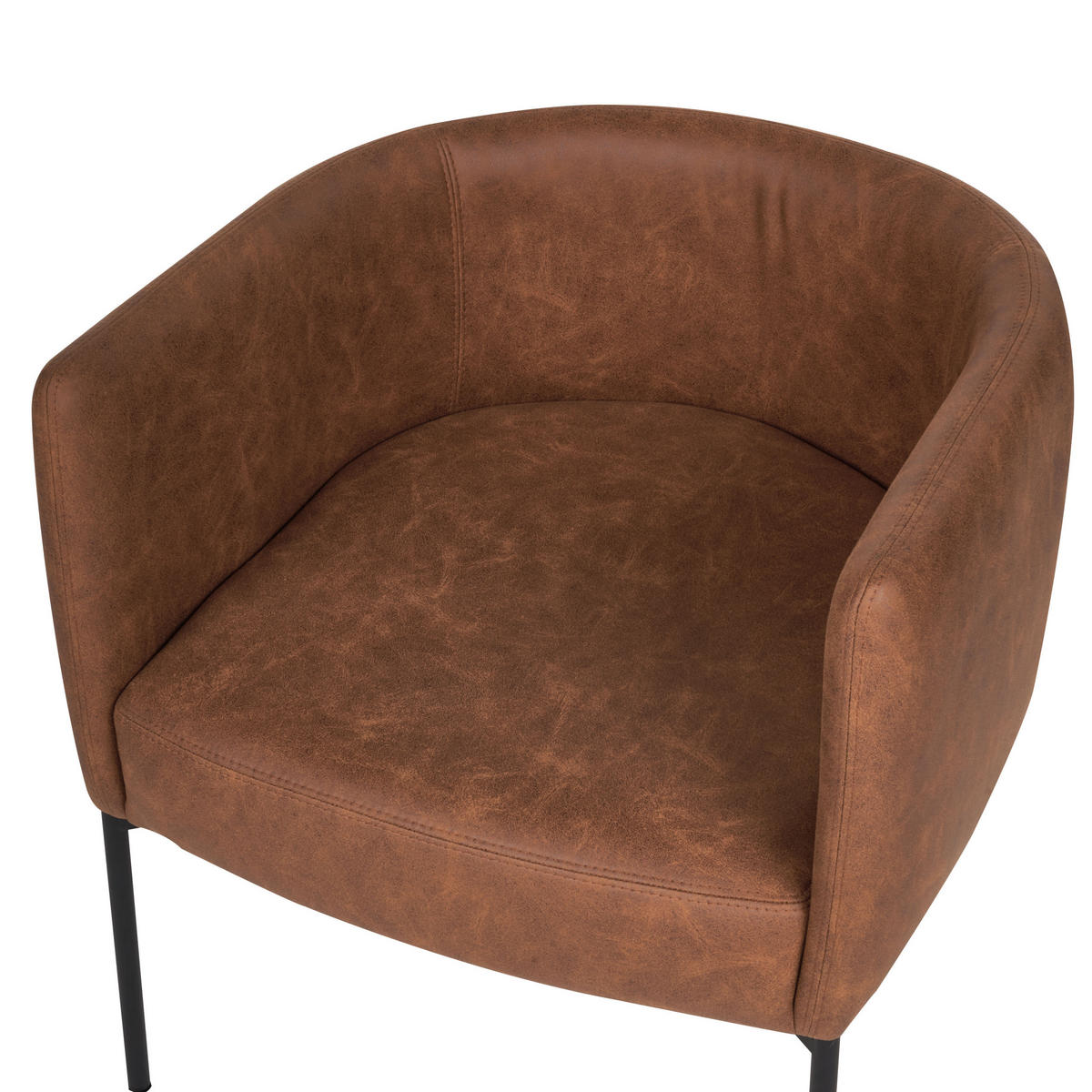 SESSEL Kunstleder Braun Malmos - Braun, Kunststoff (62/68/62cm) - Beliani