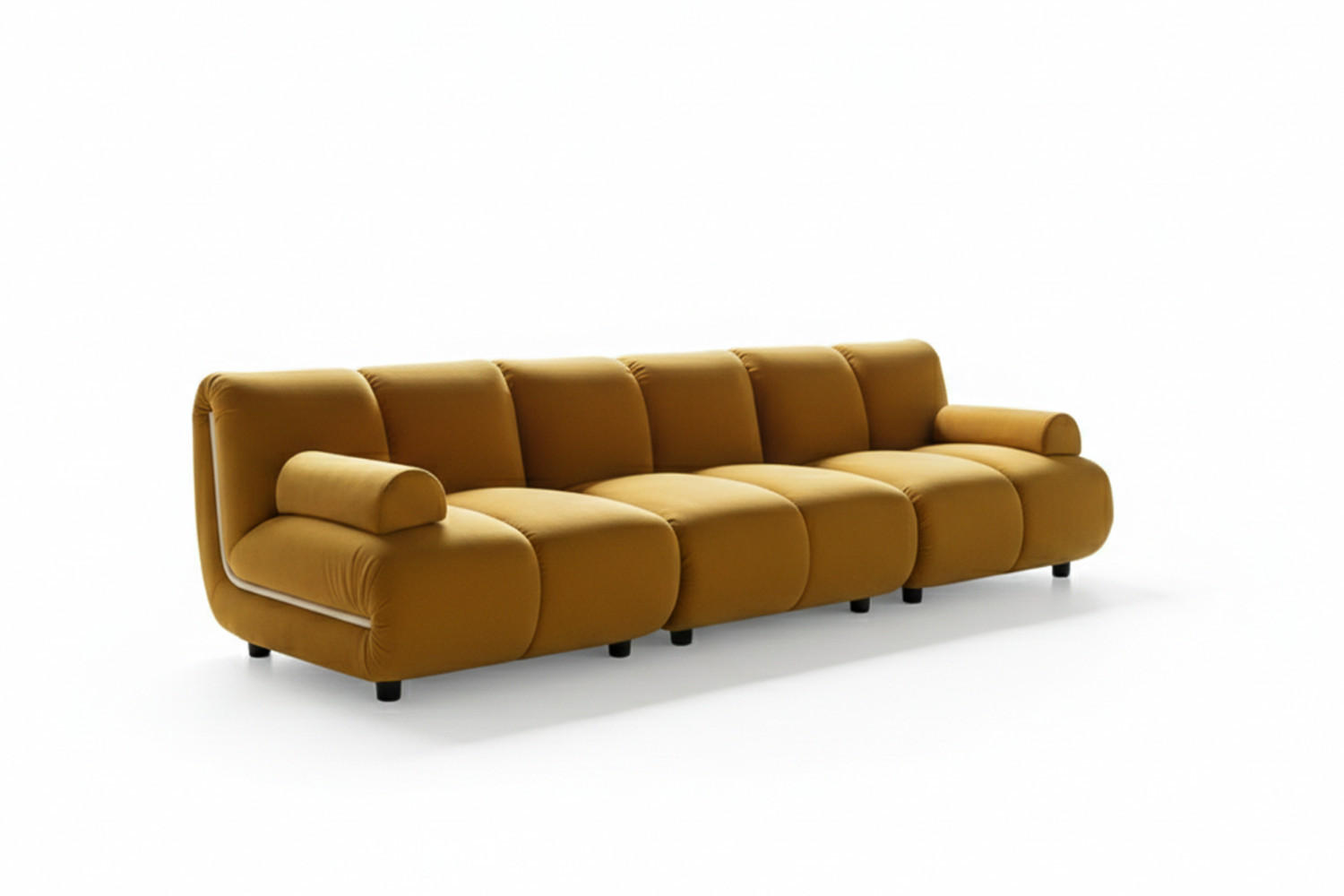 Kawola Modulsofa Gelb 274x74x99 cm