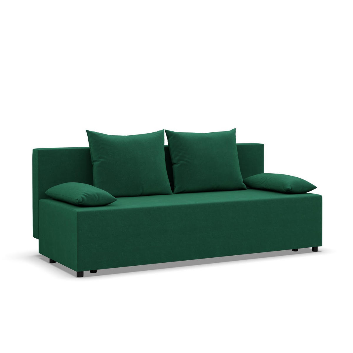 SOFA 3-SITZER MIT SCHLAFFUNKTION FERMO Grün - Grün, Textil (92/95/191cm) - Mebligo