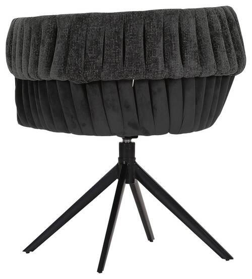 Lot de 4 chaises noir et gris 65x76x60cm - Landscape