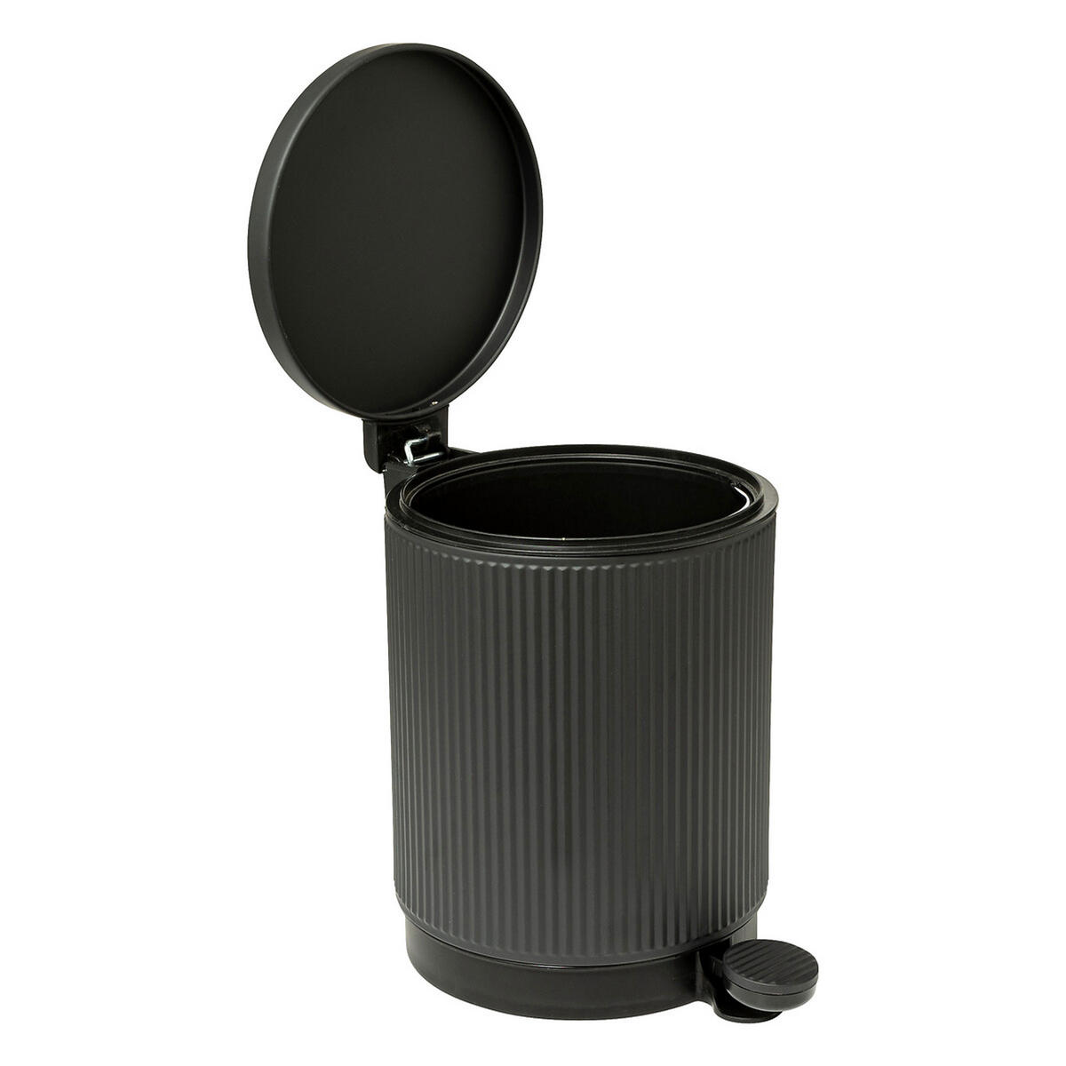 MÜLLEIMER Onyx, Stahl, PP, Schwarz, 5 L - Schwarz, Metall (20.5/28.2/27.2cm) - 5five Simply Smart