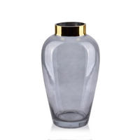 VASE Serenite Grau 16/16/27 cm Glas - Grau, Glas (27cm) - Mondex
